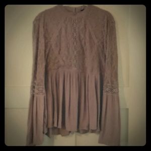Mauve lace blouse